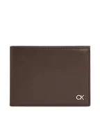 Portfele - Calvin Klein Duży Portfel Męski Metal Ck K50K511689 Czarny - miniaturka - grafika 1
