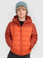 Kurtki i kamizelki sportowe męskie - 4F Kurtka puchowa z wypełnieniem syntetycznym chłopięca - brązowa 122 (6-7 lat) - miniaturka - grafika 1