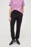 Spodnie damskie - Champion spodnie dresowe kolor czarny gładkie - miniaturka - grafika 1