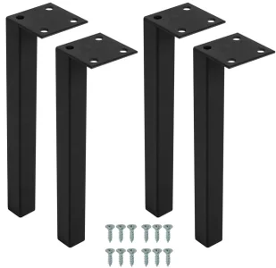 Zestaw 4 nóżek metalowych do szafki łazienkowej 15 cm K1-A96 - Szafki łazienkowe - miniaturka - grafika 1