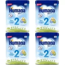 Humana 2 Mleko następne po 6. miesiącu Probalance HMO zestaw 4 x 750 g - Mleko modyfikowane - miniaturka - grafika 1