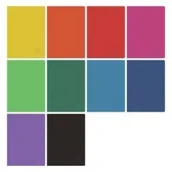 Zeszyty szkolne - Herlitz Zeszyt A5/60K gładki Rainbow (10szt) - miniaturka - grafika 1