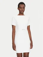 Sukienki - Fracomina Sukienka koktajlowa FS25SD1006W42901 Biały Regular Fit - miniaturka - grafika 1