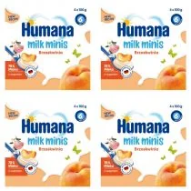 Humana Milk Minis Deserek jogurtowy po 6. miesiącu brzoskwinia Zestaw 4 x 400 g - Desery dla dzieci - miniaturka - grafika 1