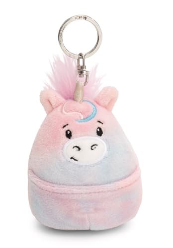 Breloczek Chill-NICI jednorożec 8cm - kolorowy - Pluszowy towarzysz przytulanka z kółkiem na klucze do smyczy, torby lub plecaka 61760