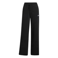 Spodnie rowerowe - adidas Kobiety ESSENTIALS SMALL LOGO FEEL COZY OPEN HEM PANTS, black/white, XS - miniaturka - grafika 1
