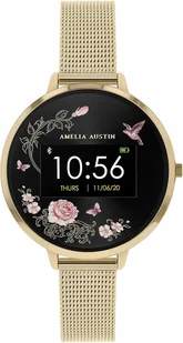 Smartwatch Zegarek Damski Amelia Austin Wzór Damski Kwiaty Modny Stylowy - Smartwatch - miniaturka - grafika 1
