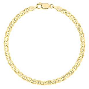 OPRAVA POZŁACANA SREBRNA BRANSOLETKA GUCCI 925 585 - 4,5MM 19cm MASYWNA MĘSKA ZŁOTA - Bransolety męskie - miniaturka - grafika 1