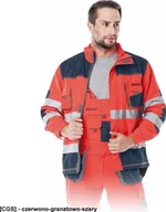 Odzież robocza - R.E.I.S. LH-FMNX-J - OSTRZEGAWCZA BLUZA OCHRONNA - czerwono-granatowo-szary 2XL - miniaturka - grafika 1