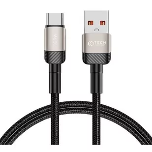 Kabel USB - USB Typ-C TECH-PROTECT UltraBoost EVO 100W/5A 1 m Czarno-beżowy - Kable USB - miniaturka - grafika 1