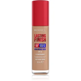 Rimmel Lasting Finish 35H silnie nawilżający i długotrwale kryjący podkład do twarzy z filtrem SPF20 201 Classic Beige 30ml - Podkłady do twarzy - miniaturka - grafika 1