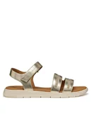 Sandały damskie - Geox Sandały D Dandra D55NNE 0BNEW C2012 Złoty - miniaturka - grafika 1