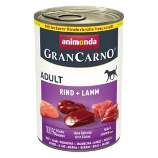 animonda GranCarno Original Adult Wołowina i jagnięcina 24x400 g - Mokra karma dla psów - miniaturka - grafika 1