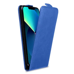 Etui ochronne Cadorabo do Apple iPhone 13 PRO w kolorze niebieskim z klapką na telefon komórkowy ze sztucznej skóry - Etui i futerały do telefonów - miniaturka - grafika 1