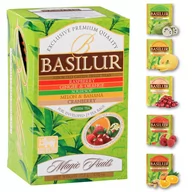 Herbata - BASILUR Fruit Infusions - Zielona herbata owocowa, 5 smaków w saszetkach 25 x 1,5 g x1 - miniaturka - grafika 1