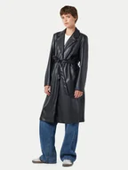 Płaszcze damskie - Noisy May Płaszcz przejściowy Cora 27028634 Czarny Regular Fit - miniaturka - grafika 1