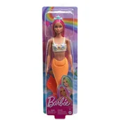 Lalki dla dziewczynek - Barbie, lalka Syrenka, pomarańczowy ogon - miniaturka - grafika 1