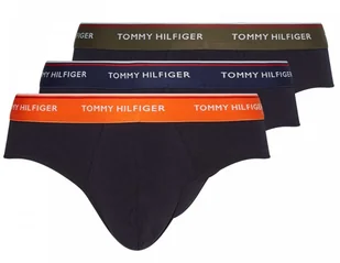 Slipy Męskie Tommy Hilfiger 3szt Kolorowa Gumka M - Spodenki męskie - miniaturka - grafika 1