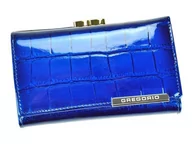 Portfele - Portfel damski skórzany PELLUCCI BC-108 Niebieski - niebieski - miniaturka - grafika 1