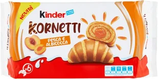 Rogalki z brzoskwinią Kornetti albicocca 252g - Kinder - Pieczywo chrupkie - miniaturka - grafika 1