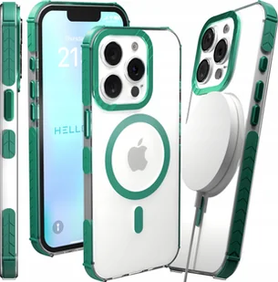 Etui Pancerne do Apple iPhone 13 Pro Bumper, Zielona Ramka, Magsafe, Case - Etui i futerały do telefonów - miniaturka - grafika 1