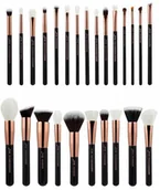 Pędzle do makijażu - Jessup Zestaw 25 Pędzli do Makijażu T155 Black/Rose Gold - miniaturka - grafika 1