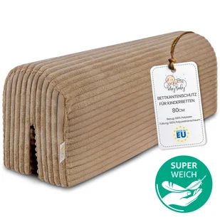 Ochraniacz krawędzi łóżka dla dzieci 80 cm Minky - zabezpieczenie przed wypadnięciem, ochraniacz na ramę łóżka do łóżeczka, łóżka piętrowego, z pokr.. - Ochraniacze do łóżeczka - miniaturka - grafika 1