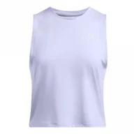Koszulki sportowe damskie - Damski top treningowy Under Armour Vanish Energy Crop Tank - niebieski - UNDER ARMOUR - miniaturka - grafika 1