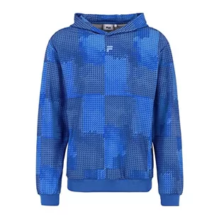 FILA Męska bluza z kapturem Randazzo AOP Regular, Lapis Blue Pills Camo Aop, S - Bluzy męskie - miniaturka - grafika 1