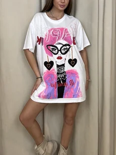 Modna bawełniana tunika Rosa 2 - Bluzki damskie - miniaturka - grafika 1