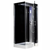 Kabiny z hydromasażem - Novoterm Kerra Twin 100x80 prawa - miniaturka - grafika 1