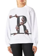 Bluzy damskie - Replay Bluza damska, 001 White, XS - miniaturka - grafika 1
