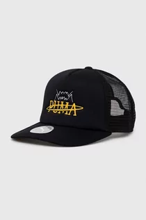 Czapki męskie - Puma czapka z daszkiem kolor czarny z aplikacją - grafika 1