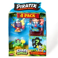 Figurki dla dzieci - PIRATIX Crazy Jungle Mini Zestaw 4 Figurek - miniaturka - grafika 1