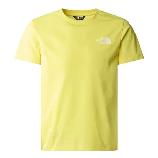 Koszulka The North Face Simple Dome 0A87T4QIF1 - żółta - Koszulki sportowe damskie - miniaturka - grafika 1