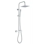 Zestawy prysznicowe - Invena baterie Deszczownica Svart z baterią termostatyczną chrom AU-85-001 AU-85-001 - miniaturka - grafika 1