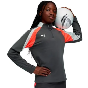 PUMA IndividualLIGA 1/4 Zip Top Jr - Koszulki i topy damskie - miniaturka - grafika 1
