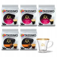 Kawa w kapsułkach i saszetkach - Kapsułki Tassimo L'or mix espresso 5x16 szt filiżanka L'or Gratis! - miniaturka - grafika 1