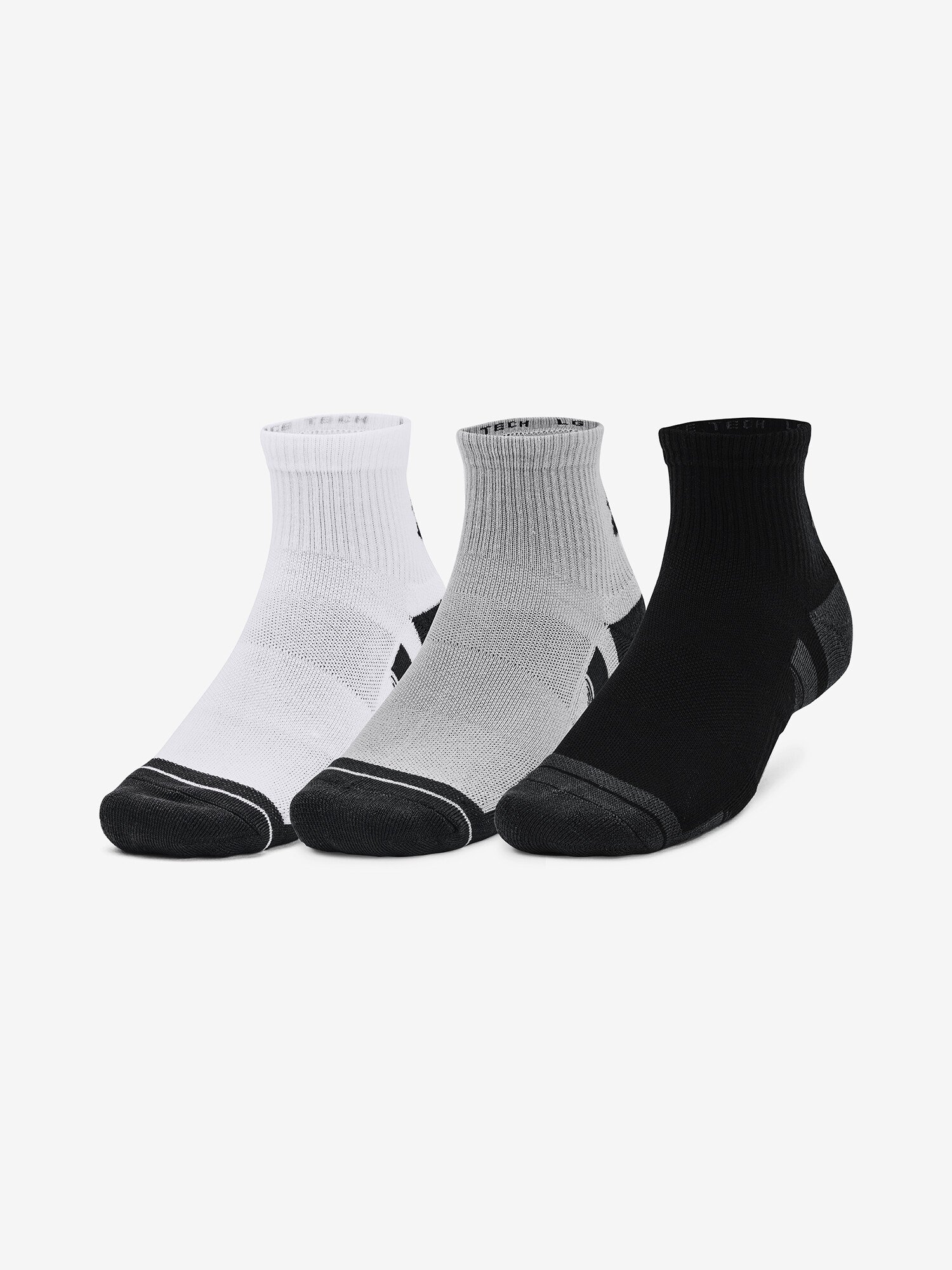 Skarpetki Under Armour Performance Tech 3pk Qtr-GRY XL