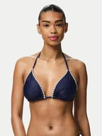 Stroje kąpielowe - Pieces Góra od bikini Luva 17156770 Granatowy - miniaturka - grafika 1