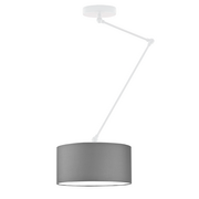 Lampy sufitowe - Szara lampa na wysięgniku nad stół NEWA - miniaturka - grafika 1