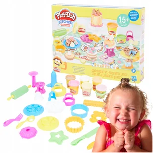KREATYWNY DUŻY ZESTAW DO ZABAWY PLAYDOH KUCHNIA WYPIEKI Z CIASTOLINY - Masy plastyczne - miniaturka - grafika 1