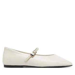 Baleriny Calvin Klein Ballerina New Buckle - Lth HW0HW02483 Beżowy - Baleriny - miniaturka - grafika 1
