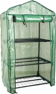 Miniszklarnia balkonowa ogrodowa z pólkami 69x49x25cm Zielona na warzywa - Szklarnie ogrodowe - miniaturka - grafika 1