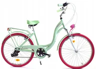 Rowery - Rower Dallas City Alu 26" 7spd - mięta z różem - miniaturka - grafika 1