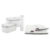 Pojemniki kuchenne - Zwilling Zwilling Fresh &amp;amp Save 2 Szt Białe Pojemniki Na Żywność Próżniowe Plastikowe Z Pompką Próżniową I Workami - miniaturka - grafika 1