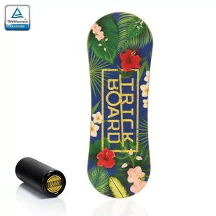 Deska do balansowania TRICKBOARD CLASSIC TROPICAL z czarnym wałkiem TÜV - Deskorolki - miniaturka - grafika 1