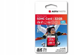 AgfaPhoto Agfa SD SDHC 32GB UHS-I/U1 V10 SB6035 SB6035 - Karty pamięci - miniaturka - grafika 1