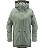 Kurtki damskie - Haglöfs Damska kurtka narciarska Niva Insulated Parka wodoszczelna, wiatroszczelna, oddychająca, ogrzewająca zielony (Agave Green) XS 603659 - miniaturka - grafika 1