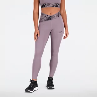 Legginsy damskie New Balance WP21177ZNC  fioletowe - Spodnie sportowe damskie - miniaturka - grafika 1